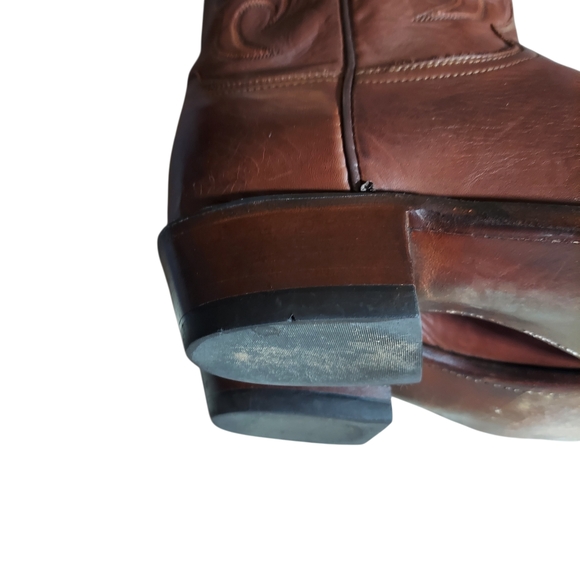 Lucchese 1883 Baker Men’s 9.5 Wide  Western Cowboy Boots Brown Leather  300610 - Picture 12 of 16